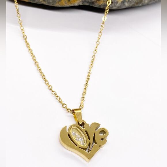 NEW Script Love Shaker Necklace - Picture 10 of 12